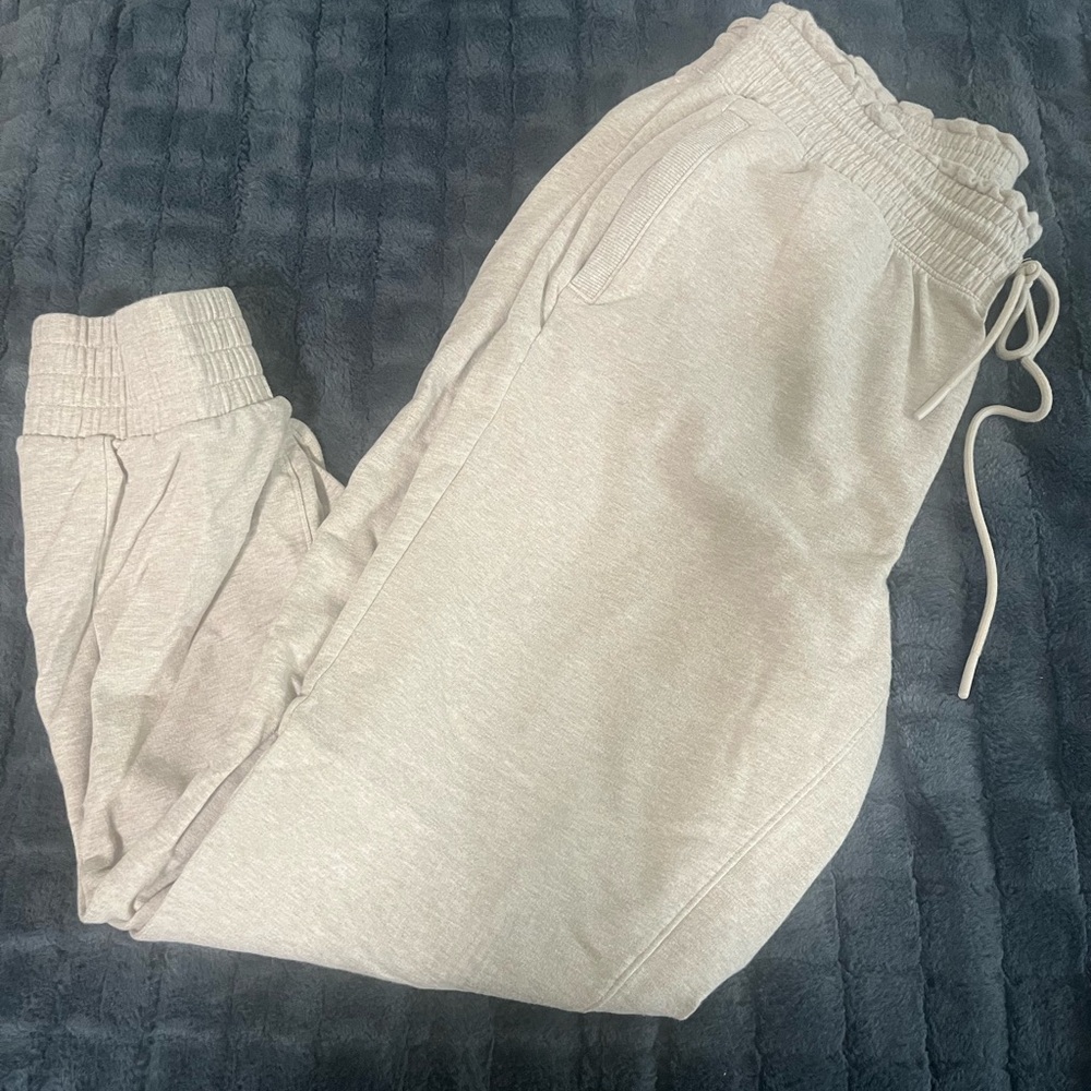 Women's Casual Cream Jogger Pants